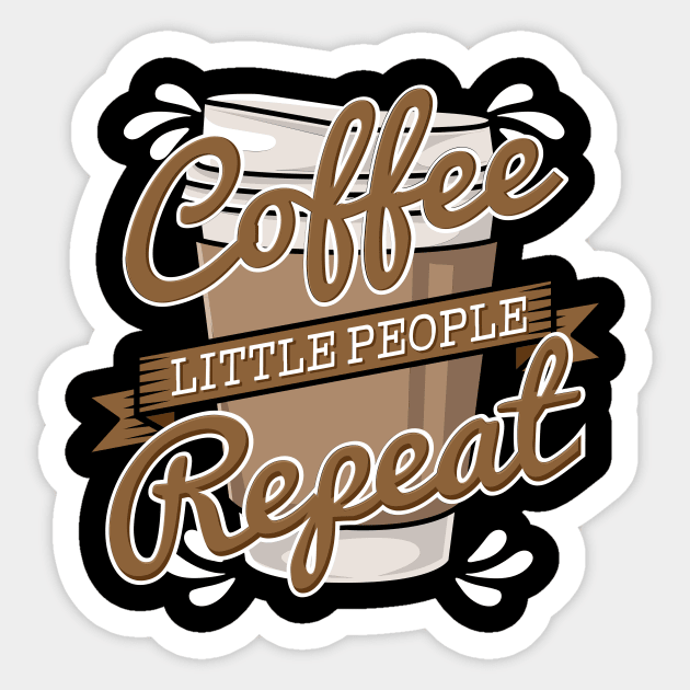 Coffee Little People Repeat I Gift Sticker by teweshirt